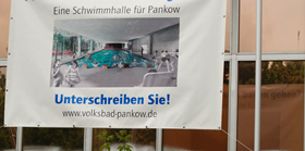 Banner Schwimmhalle Pankow